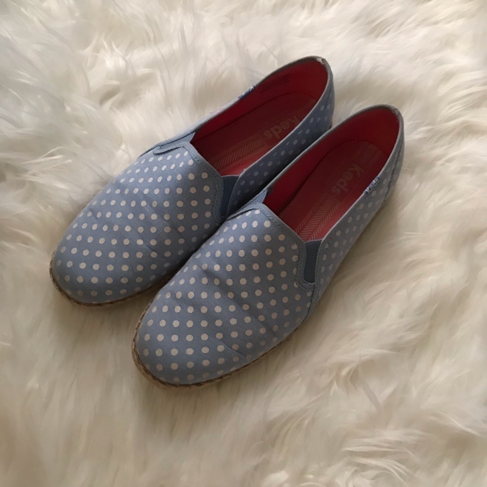 Keds slip on polka dot espadrille 9